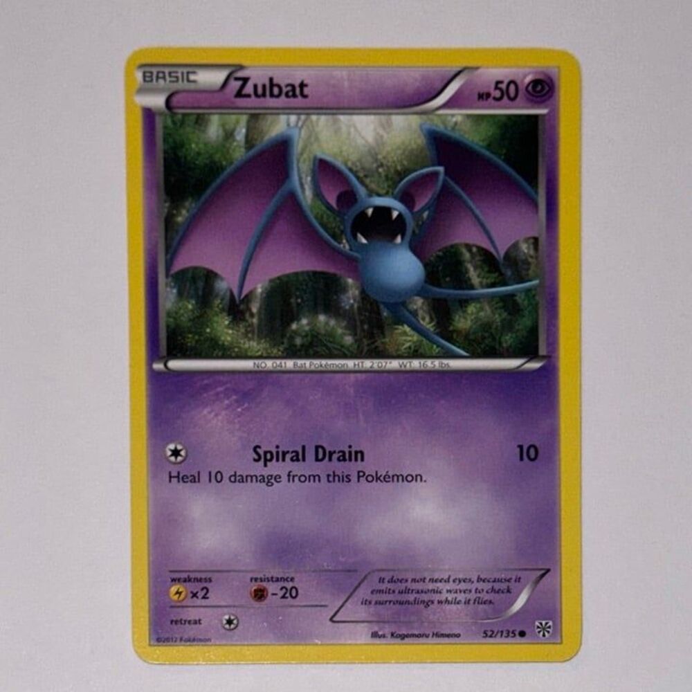 POKEMON CARD: Zubat #52/135 (Pokemon Plasma Storm)